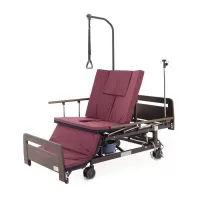 Кровать механическая MED-MOS Е-45А ЛДСП венге с туалетом и функцией переворота Кровать механическая MED-MOS Е-45А ЛДСП венге с туалетом и функцией переворота