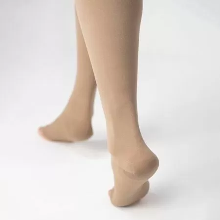 Чулки компрессионные Тривес ТК.230 унисекс 2 класс компрессии с открытым носком и гладкой резинкой цвет бежевый 