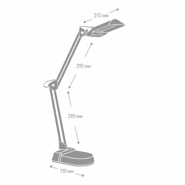 Светильник настольный белый Camelion KD-017A 3277 Светильник настольный белый Camelion KD-017A 3277