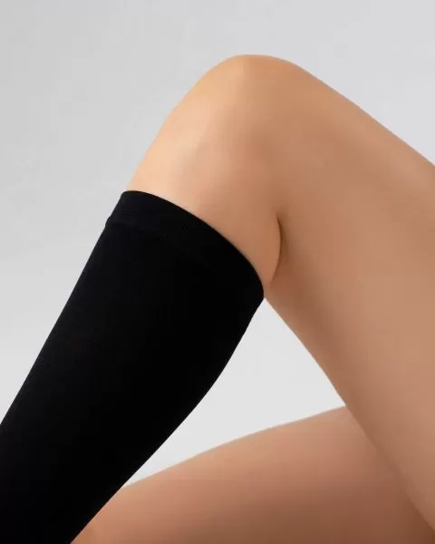 Гольфы компрессионные OFA BAMBERG Classic унисекс с открытым носком 2 класс компрессии цвет черный  Гольфы компрессионные OFA BAMBERG Classic унисекс с открытым носком 2 класс компрессии цвет черный