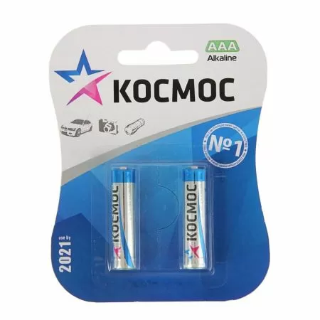 Батарейки мизинчиковые Космос LR03 (ААА)  (2шт в уп.)  Батарейки мизинчиковые Космос LR03 (ААА)  (2шт в уп.)