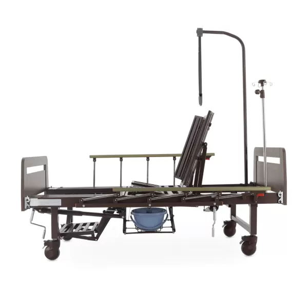 Кровать механическая MED-MOS YG-5 ЛДСП венге с туалетом и функцией переворота