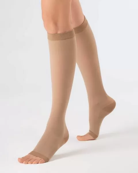 Гольфы компрессионные OFA BAMBERG Classic унисекс с открытым носком 1 класс компрессии цвет бежевый  Гольфы компрессионные OFA BAMBERG Classic унисекс с открытым носком 1 класс компрессии цвет бежевый