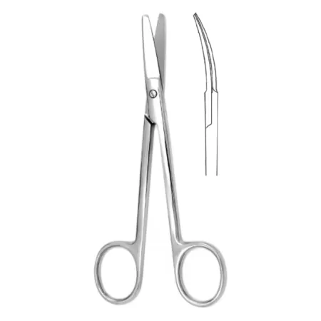 Ножницы хирургические вертикально-изогнутые 150 мм Hilbro 10.0017.15