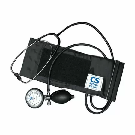 Тонометр механический на плечо CS Medica CS-107 с манжетой 22-38 см и встроенным фонендоскопом