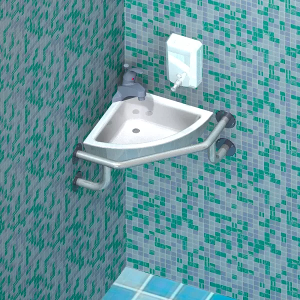 Поручень для инвалидов для раковины угловой ПР-05.07.520.520.230.Н Поручень для инвалидов для раковины угловой ПР-05.07.520.520.230.Н