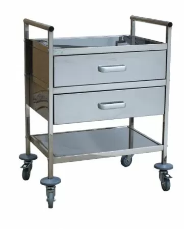 Столик процедурный с выдвижными ящиками из нержавеющий стали Э-247/2-СП