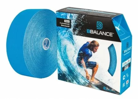 Кинезио-тейп BBalance BBTape Max с усиленным клеем 5см*32м голубой Кинезио-тейп BBalance BBTape Max с усиленным клеем 5см*32м голубой