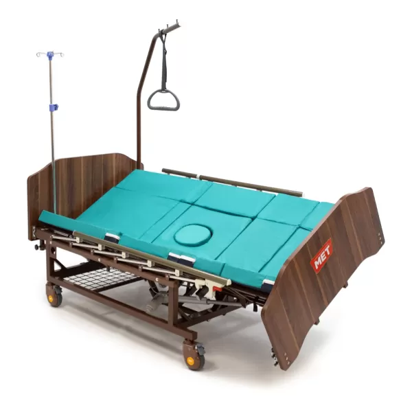 Кровать электрическая MET EVA, артикул 17134, ширина 100 см, кардиокресло, туалет, с функцией полного переворота Кровать электрическая MET EVA, артикул 17134, ширина 100 см, кардиокресло, туалет, с функцией полного переворота