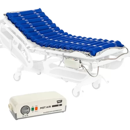 Матрас противопролежневый трубчатый MET AIR T-100 с алюминиевым компрессором, вентиляцией и функцией статик Матрас противопролежневый трубчатый MET AIR T-100 с алюминиевым компрессором, вентиляцией и функцией статик