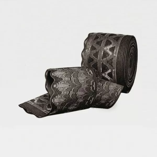 Чулки компрессионные IDEALISTA ID-301T женские 1 класс компрессии с закрытым носком полупрозрачные с кружевной резинкой цвет черный