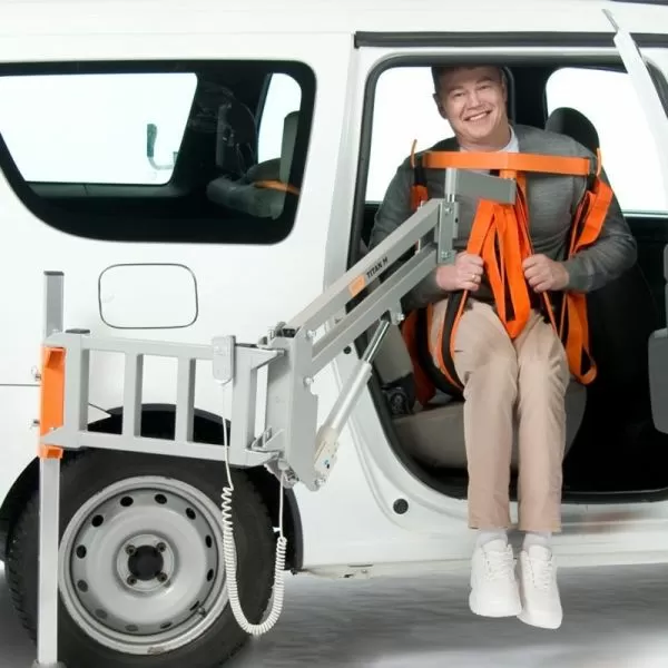 Подъемник с электроприводом MET TITAN M комплект 04, автомобильный, подвес-гамак в комплекте