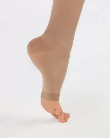 Чулки компрессионные OFA BAMBERG Classic унисекс 2 класс компрессии с открытым носком и гладкой резинкой цвет бежевый 