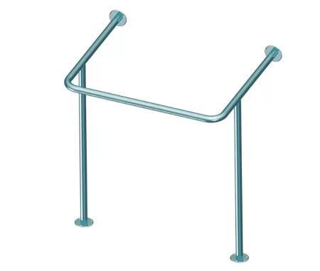 Поручень для инвалидов для раковины верхний с доп. опорой на пол ПР-05.01.800.595.847.Н Поручень для инвалидов для раковины верхний с доп. опорой на пол ПР-05.01.800.595.847.Н