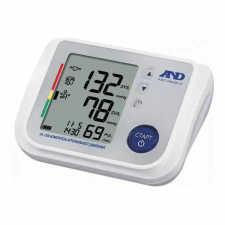 Тонометр автоматический на плечо AND UA-1200 с манжетой 23-37 см и адаптером