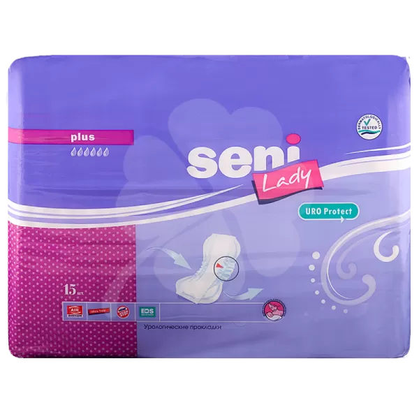 Прокладки урологические Сени Леди Плюс №15 Прокладки урологические Сени Леди Плюс №15