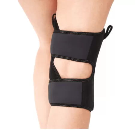 Бандаж на коленный сустав Talus КС-616 разъемный, с силиконовым кольцом и пружинными ребрами жесткости, размер универсальный