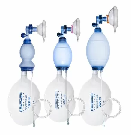 Мешок дыхательный реанимационный Амбу MEDEREN, одноразовый, из ПВХ 