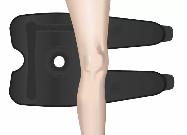 Ортез коленного сустава Orliman 7119 с пружинными ребрами жесткости, размер универсальный, черный
