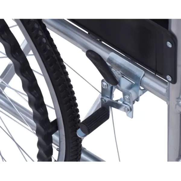 Кресло-коляска MET STADIK 200 WC, артикул 17316, с санитарным оснащением, сиденье из кожзама, ширина сиденья 42 см, колеса пневматические Кресло-коляска MET STADIK 200 WC, артикул 17316, с санитарным оснащением, сиденье из кожзама, ширина сиденья 42 см, колеса пневматические