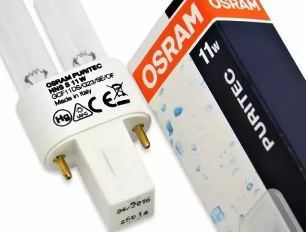 Лампа бактерицидная UV 11W G23 (аналог ДКБ-11) Лампа бактерицидная UV 11W G23 (аналог ДКБ-11)