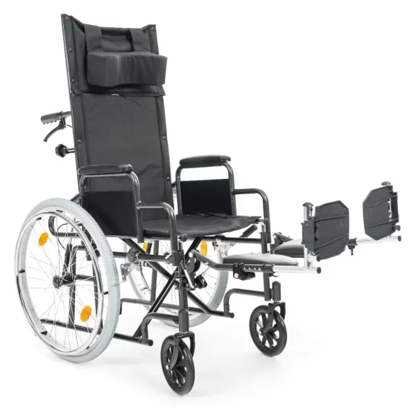 Кресло-коляска МЕТ PARTNER с регулировкой угла наклона спинки и подножек, ширина сиденья 45 см, колеса пневматические Кресло-коляска МЕТ PARTNER с регулировкой угла наклона спинки и подножек, ширина сиденья 45 см, колеса пневматические