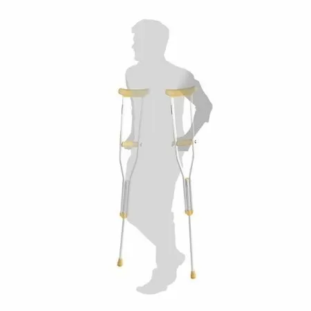 Костыли подмышечные алюминий без УПС р.М (на рост 155-180см) Симс 10022 (пара)  Костыли подмышечные алюминий без УПС р.М (на рост 155-180см) Симс 10022 (пара)