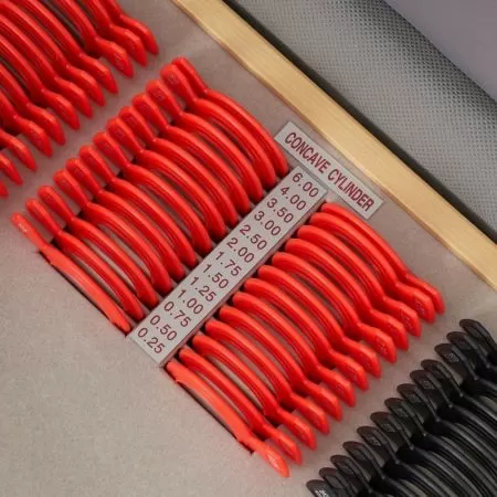 Набор на 158 пробных очковых линз Армед в пластиковой обойме с оправой без поверки 