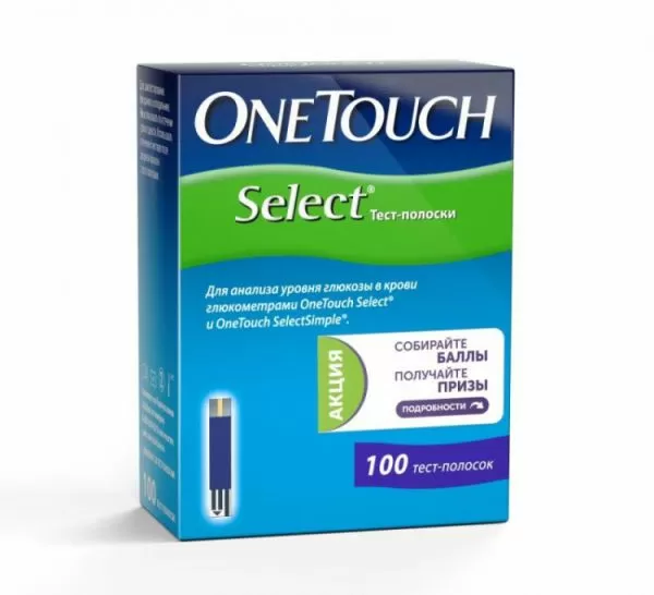 Тест-полоски One Touch Select Plus №100