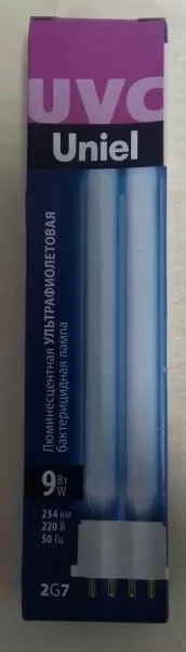 Лампа ультрафиолетовая ESL-PL-9/UVCB/2G7/CL (аналог ДКБУ-9) Лампа ультрафиолетовая ESL-PL-9/UVCB/2G7/CL (аналог ДКБУ-9)