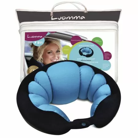 Подушка для путешествий Luomma Lum F-511, наполнитель пенополистироловые шарики