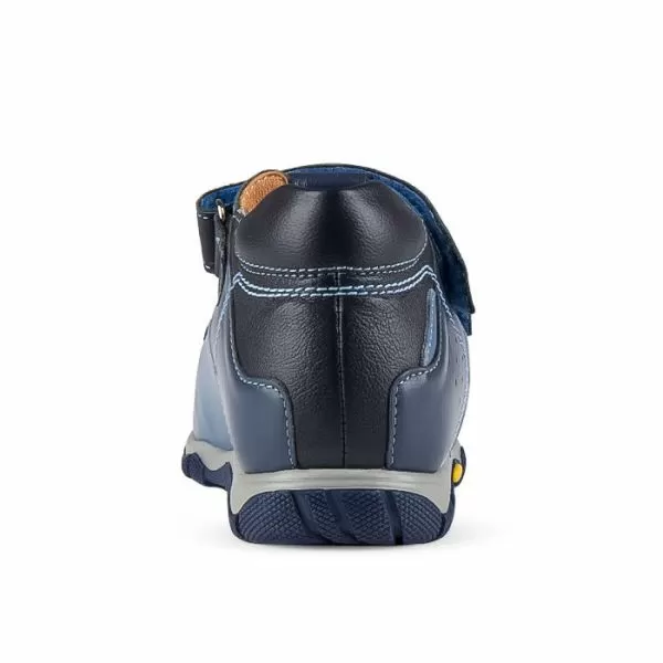 Сандалии ортопедические детские TWIKI TW-134-18 кожаные с открытым носом цвет синий  Сандалии ортопедические детские TWIKI TW-134-18 кожаные с открытым носом цвет синий