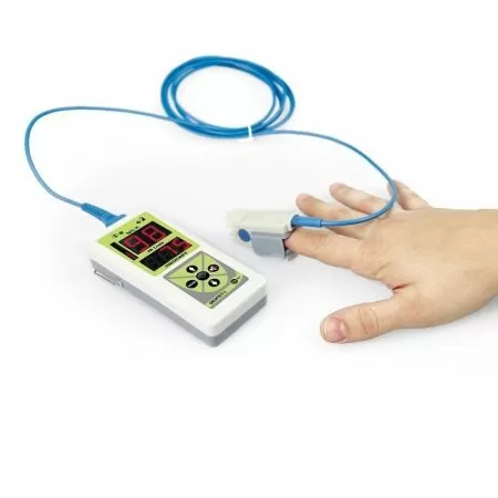 Пульсоксиметр портативный с автономным питанием МЕДПЛАНТ Окситест-1 со взрослым датчиком, артикул 920