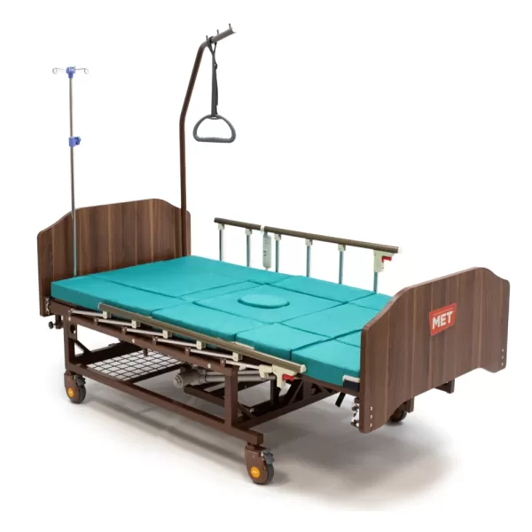 Кровать электрическая MET EVA, артикул 17134, ширина 100 см, кардиокресло, туалет, с функцией полного переворота Кровать электрическая MET EVA, артикул 17134, ширина 100 см, кардиокресло, туалет, с функцией полного переворота