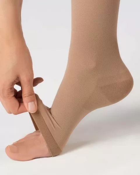 Гольфы компрессионные OFA BAMBERG Classic унисекс с открытым носком 1 класс компрессии цвет бежевый  Гольфы компрессионные OFA BAMBERG Classic унисекс с открытым носком 1 класс компрессии цвет бежевый