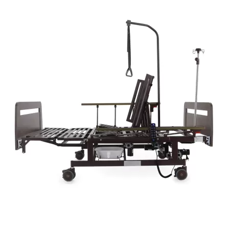 Кровать электрическая MED-MOS DB-11А ЛДСП венге ширина 120 см, с туалетом и функцией переворота