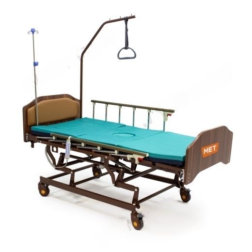 Кровать-кресло с "ушками" для сна в положении сидя электрическая МЕТ REALTA, артикул 17135 с регулировкой высоты, с переворотом и туалетом