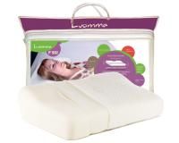 Подушка ортопедическая Luomma Lum F-502, с эффектом памяти и выемкой под плечо, валики 12 и 6 см