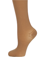 Чулки компрессионные Интекс Fleur женские 1 класс компрессии с закрытым носком и кружевной резинкой полупрозрачные бежевые