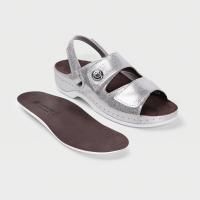 Сабо женские "LM Orthopedic" LM-701.038R сильвер 