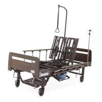 Кровать механическая MED-MOS YG-5 ЛДСП венге с туалетом и функцией переворота