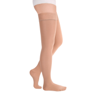 Чулки компрессионные SAVOY by Idealista SV-394W унисекс 2 класс компрессии с закрытым носком и гладкой резинкой на широкое бедро цвет карамель