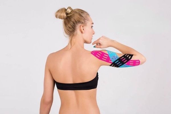 Кинезио тейп BBalance BBTape Lymph Tape перфорированный для тела (5см*5м) бежевый