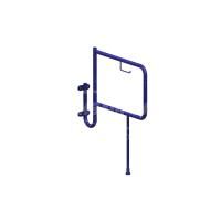 Поручень для инвалидов ПУН-01.02.775.110.890 для унитаза напольно-настенный с бумагодержателем