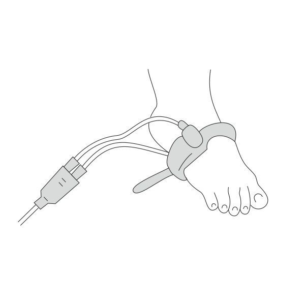 Пульсоксиметр портативный МЕДПЛАНТ Окситест-1 с сетевым адаптером, взрослым датчиком и детским датчиком-манжетой, артикул 918