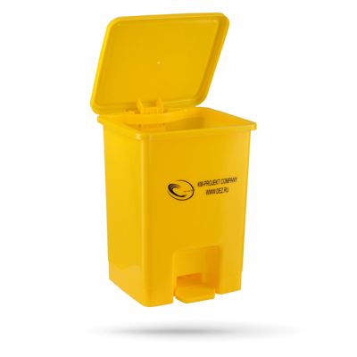 Контейнер с педалью для сбора и хранения мед. отходов многоразовый МК-05 20.D.7.В.74 (25л) желтый