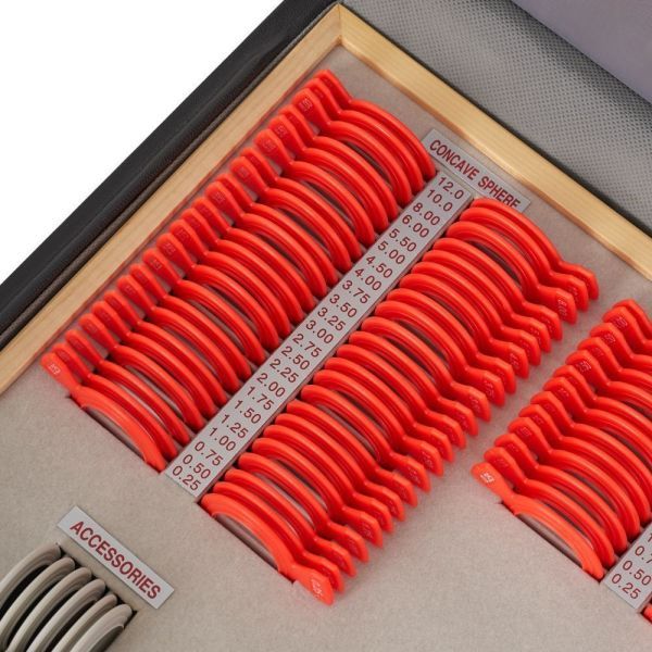 Набор на 158 пробных очковых линз Армед в пластиковой обойме с оправой без поверки 