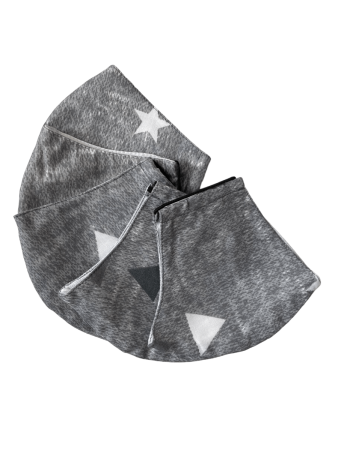 Маска защитная трехслойная Амама размер 3, 5 шт  (серая)