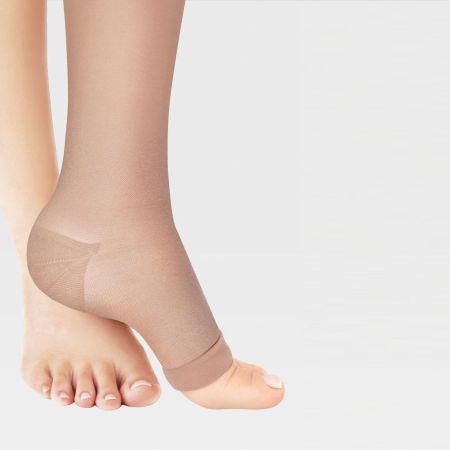 Гольфы компрессионные IDEALISTA ID-210 унисекс 2 класс компрессии с открытым носком цвет карамель 