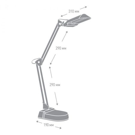 Светильник настольный белый Camelion KD-017A 3277